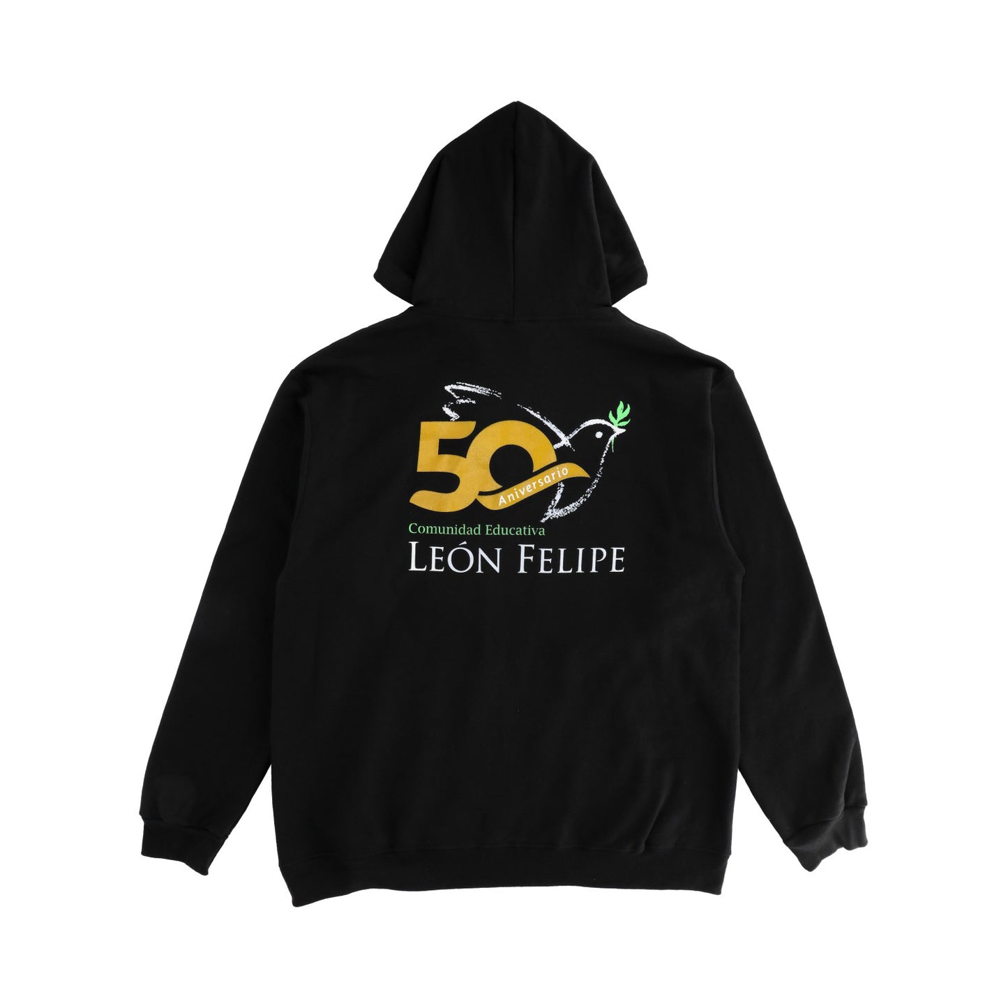 Sudadera 50 Aniversario León Felipe color negro